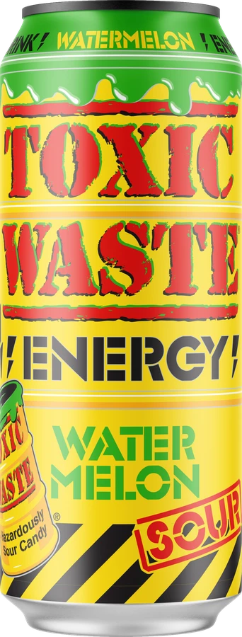 Toxic Waste Energy Watermelon can