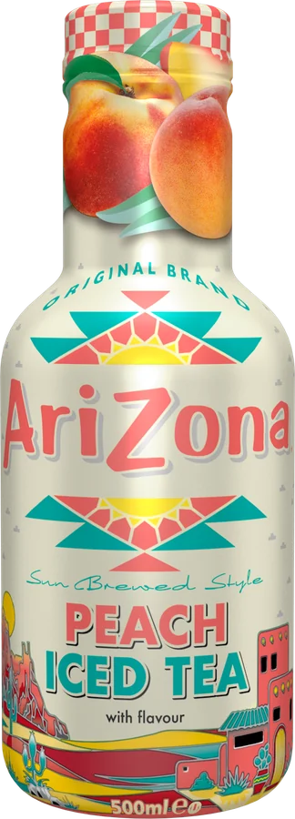 AriZona Peach Iced Tea bottle