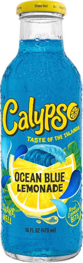 Calypso Ocean Blue Lemonade bottle