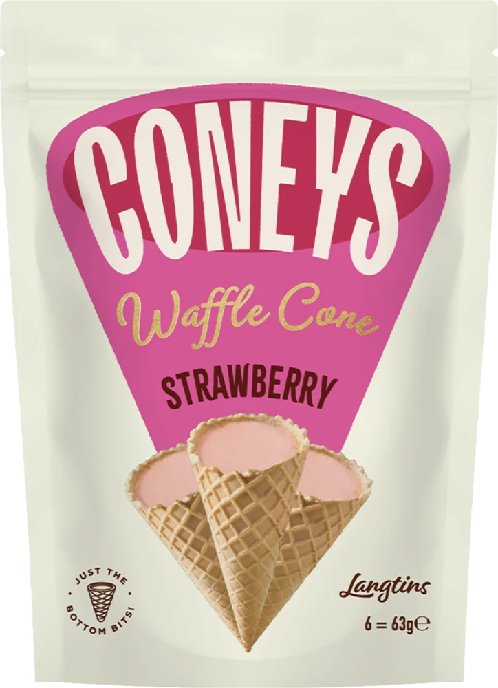 Coneys Waffle Cone Strawberry pack