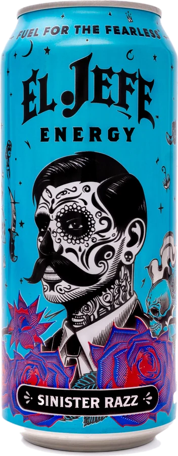 El Jefe Sinister Razz 473ml can
