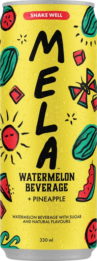 Mela Watermelon Beverage + Pineapple 330ml can
