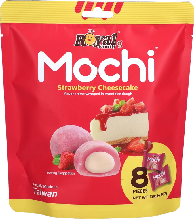 Royal Family Mochi Strawberry Cheesecake pack