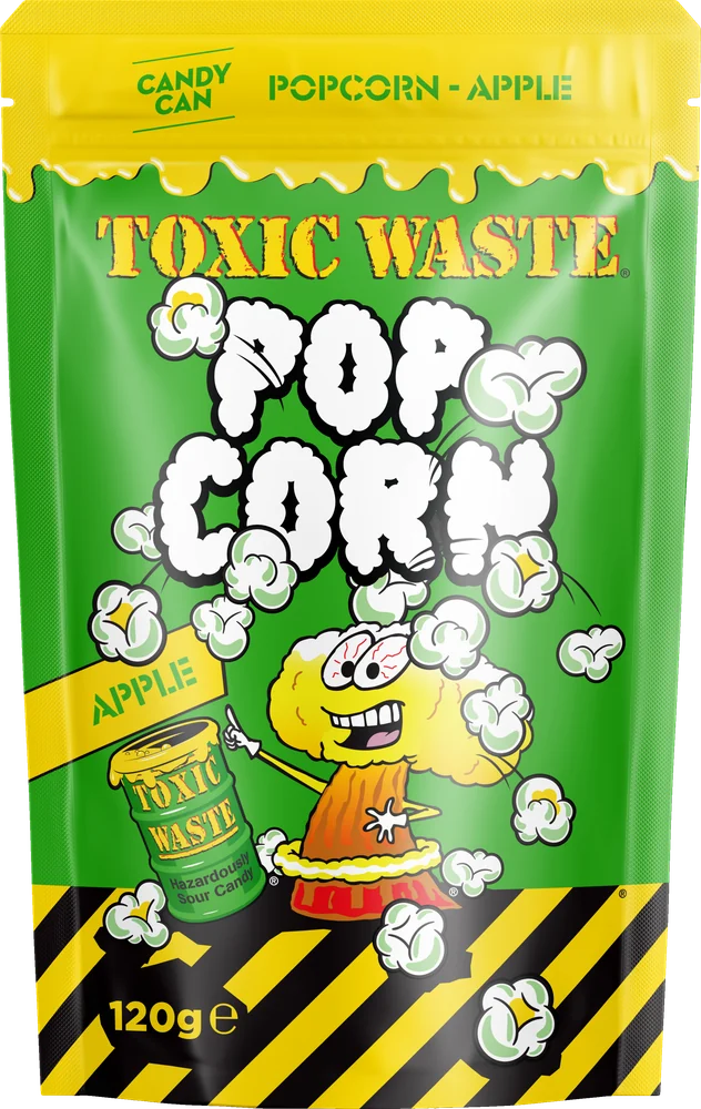 Toxic Waste Popcorn Apple 120g pack